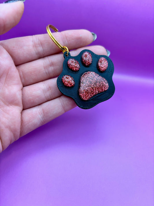 Identyfikator NFC dla psa - brelok w kształcie łapki