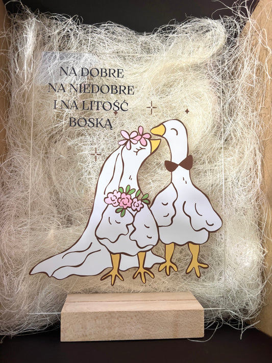 Zabawna pamiątka ślubna