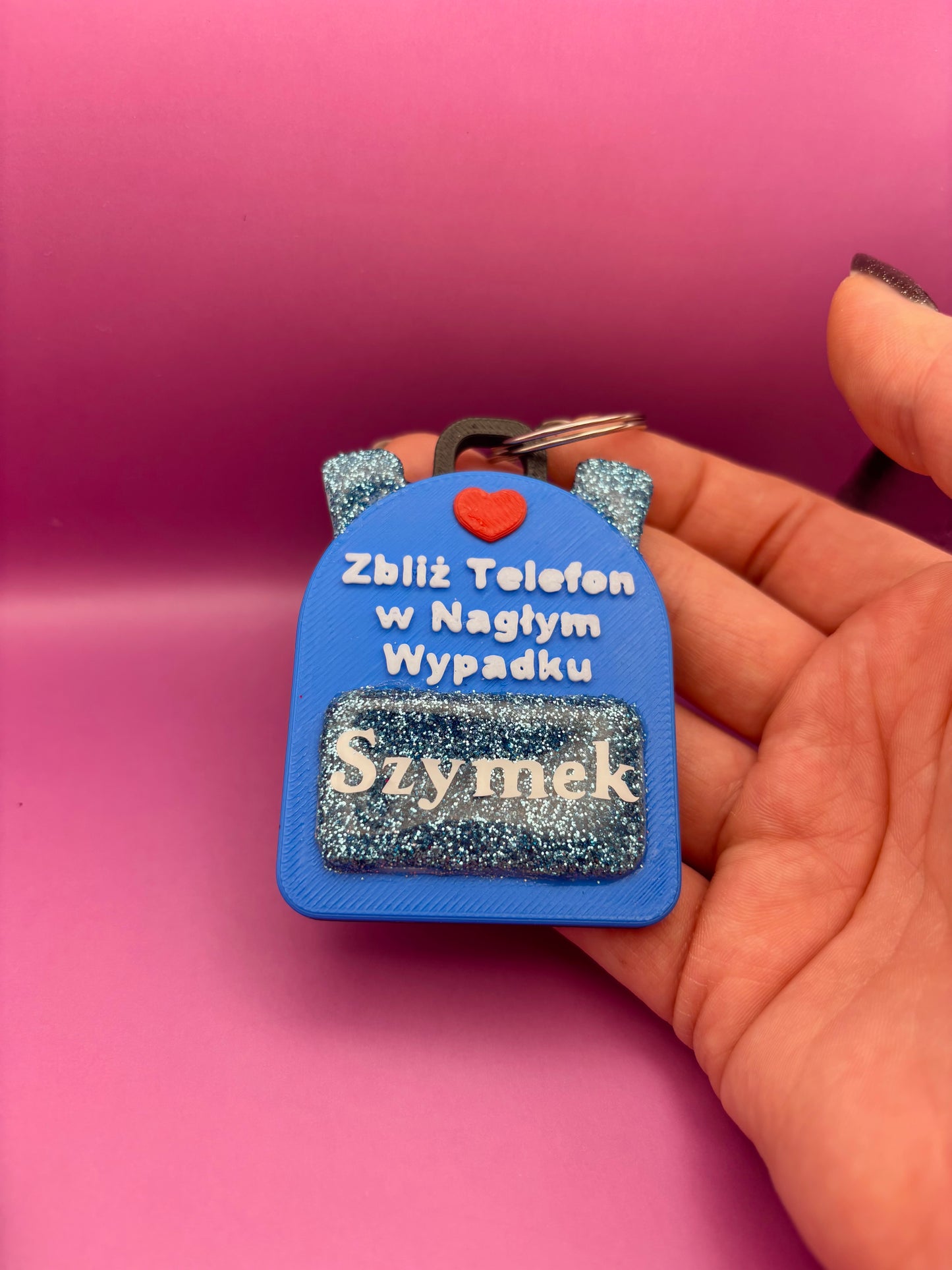 niebieski brelok dla dzieci z NFC