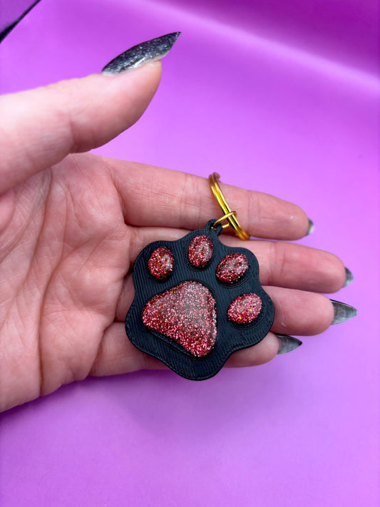 Identyfikator NFC dla psa - brelok w kształcie łapki