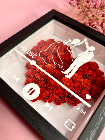 Obrazek 3D na Ślub, Ślubna scena z tańczącą parą