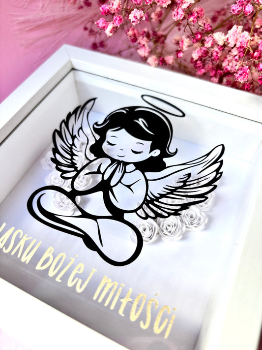 Obrazek 3D na Chrzest Święty Pamiątka Chrztu z  NFC