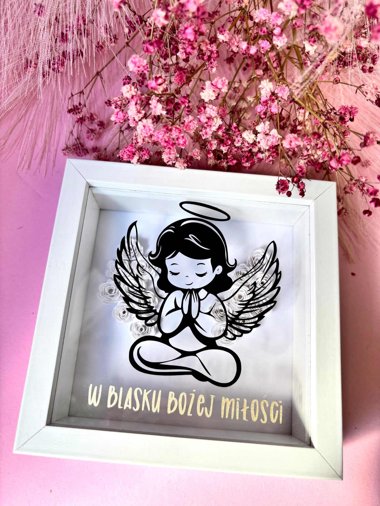 Obrazek 3D na Chrzest Święty Pamiątka Chrztu z  NFC