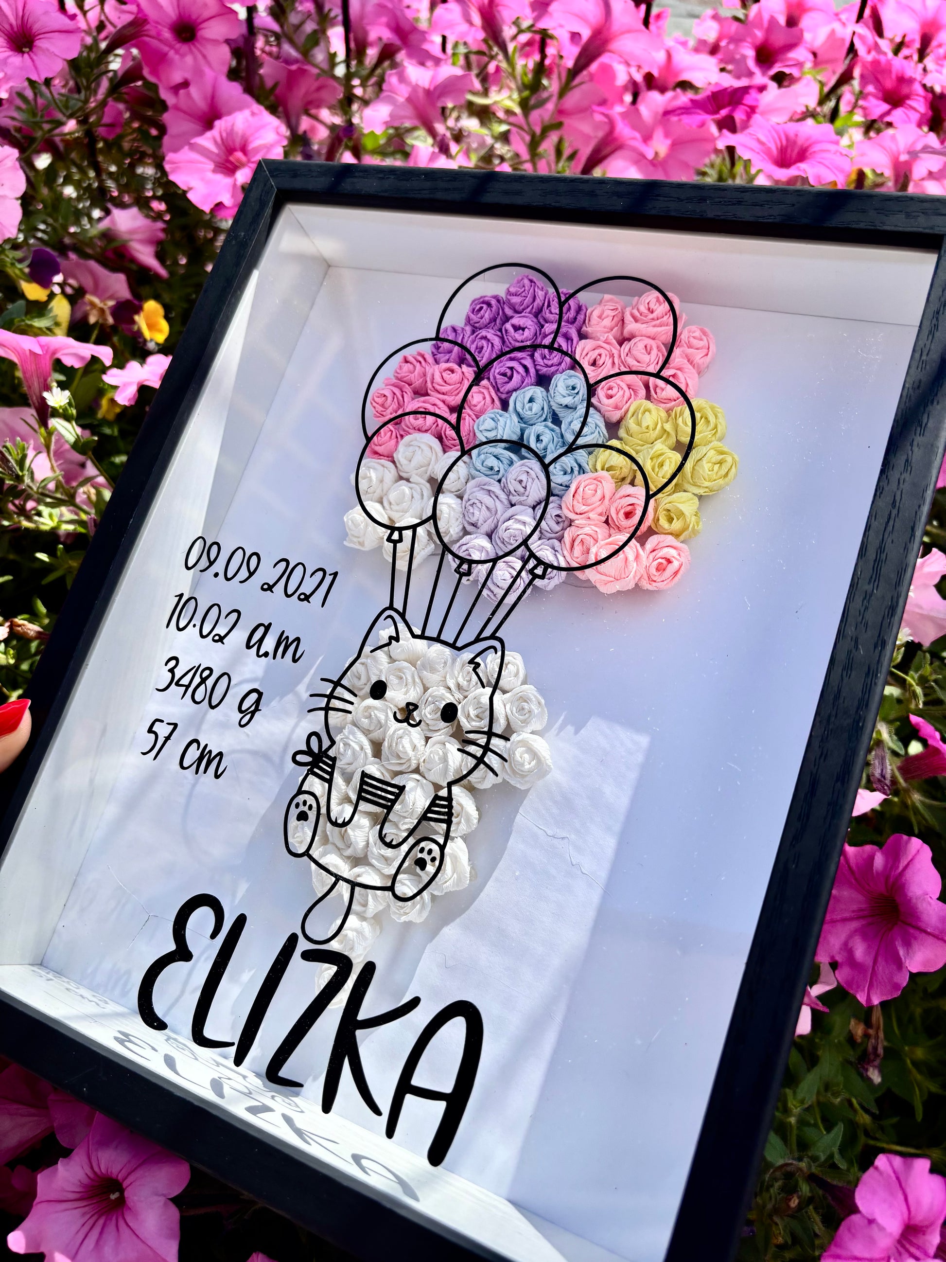 Shadow Box na Narodziny Dziecka