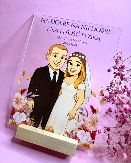 Personalizowany obrazek ślubny