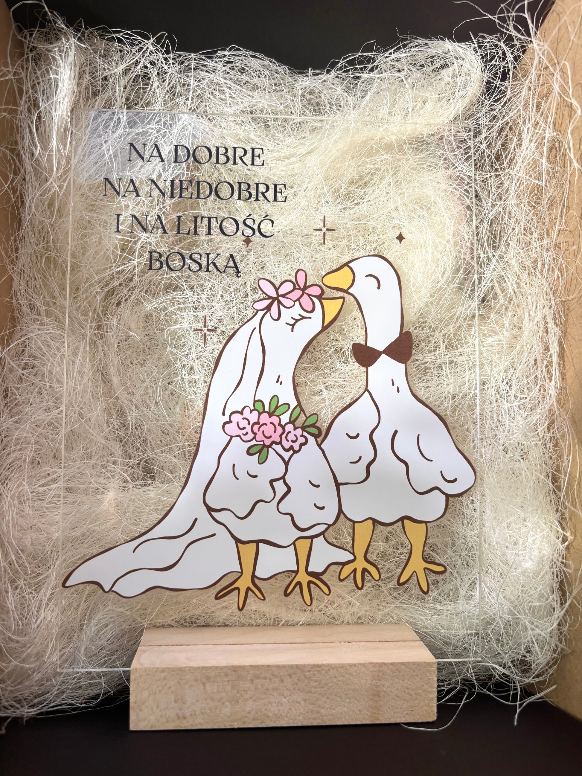 Zabawna pamiątka ślubna