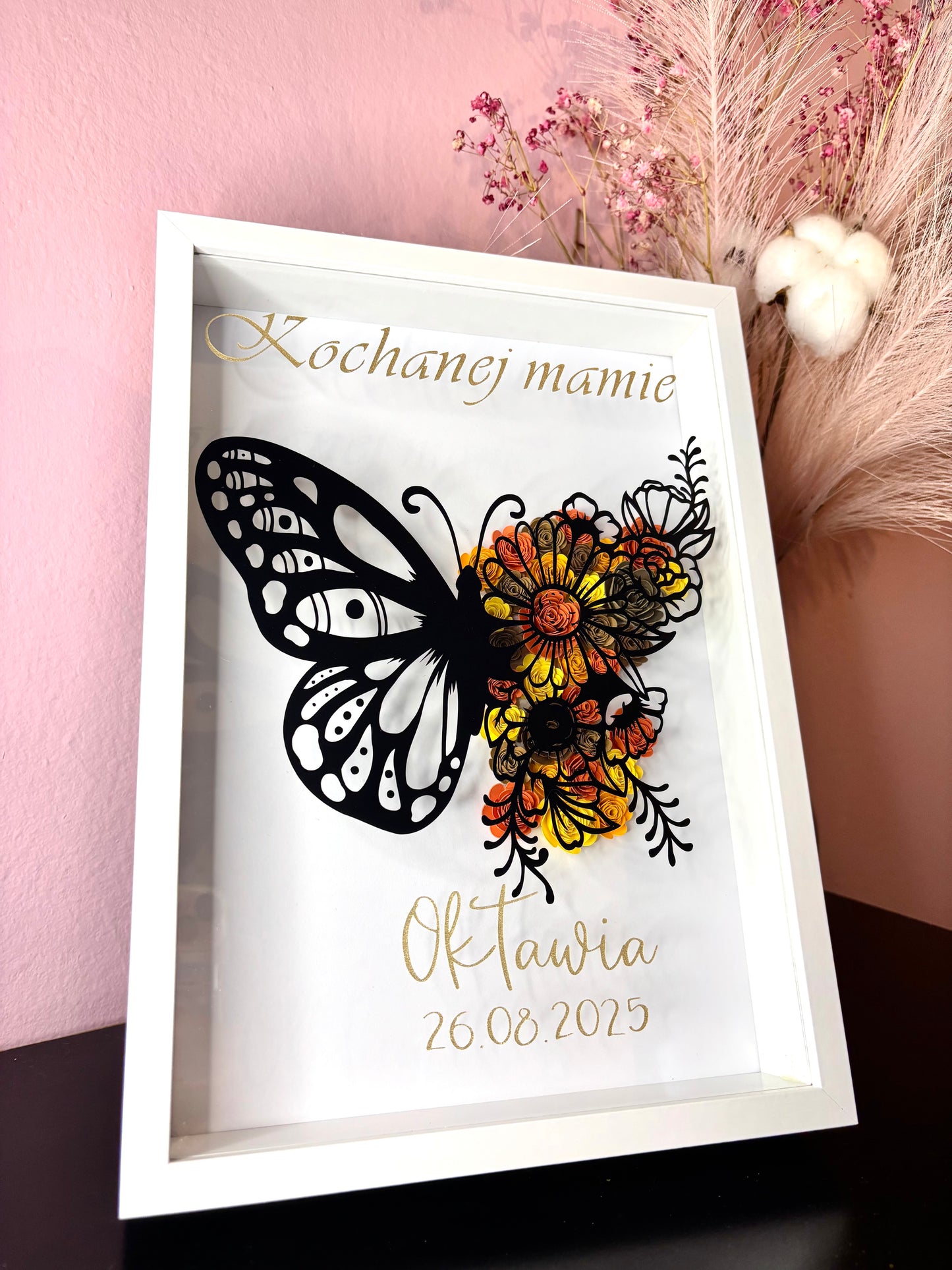 Shadow box z dedykacją