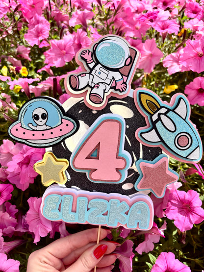 Topper 3D Kosmiczny z NFC - Błyszcząca Podróż Wśród Gwiazd