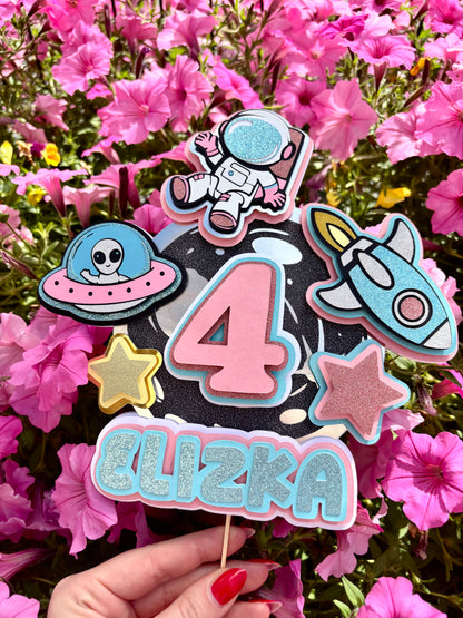 Topper 3D Kosmiczny z NFC - Błyszcząca Podróż Wśród Gwiazd