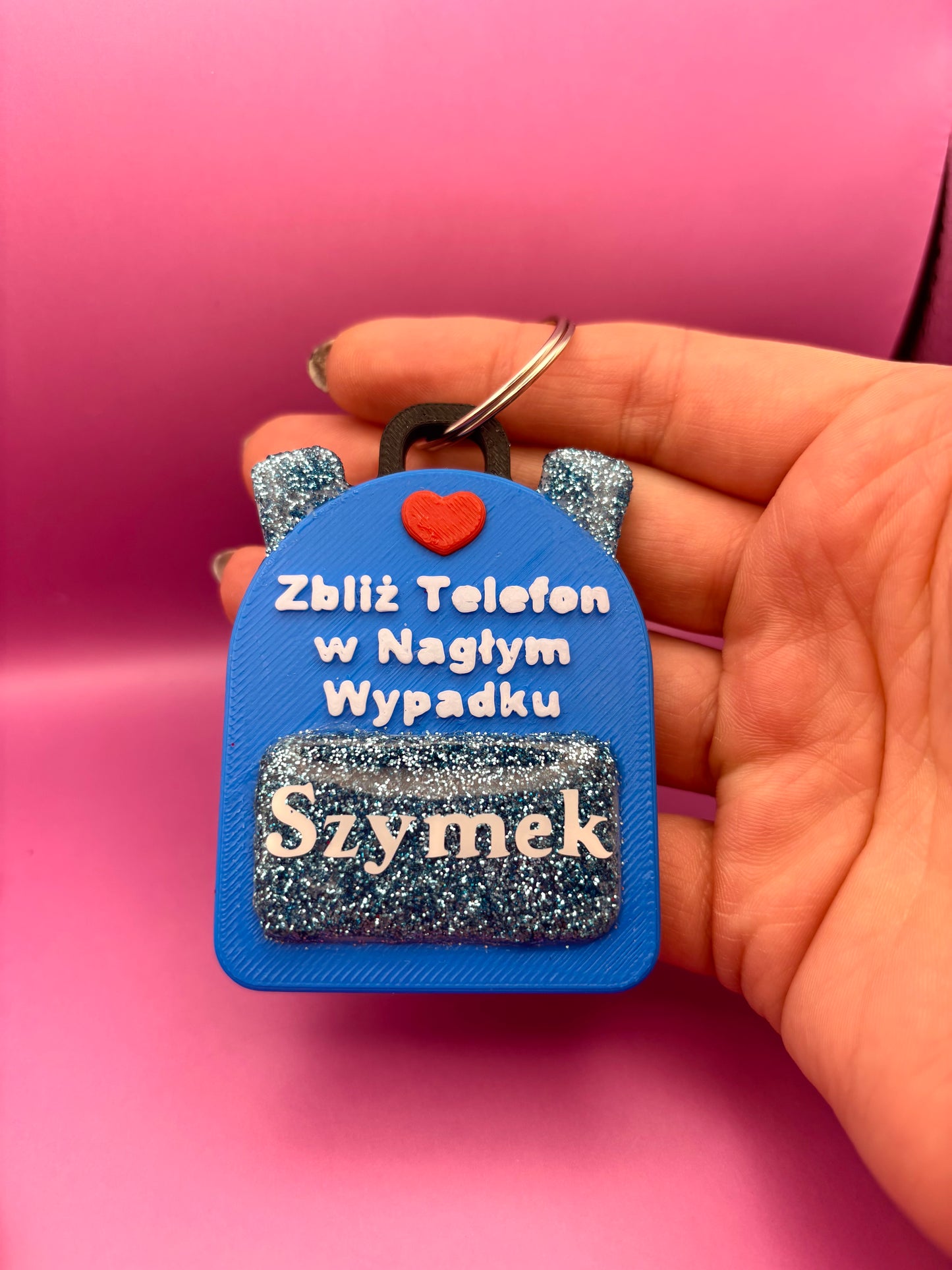 brelok z technologią NFC dla dzieci niebieski